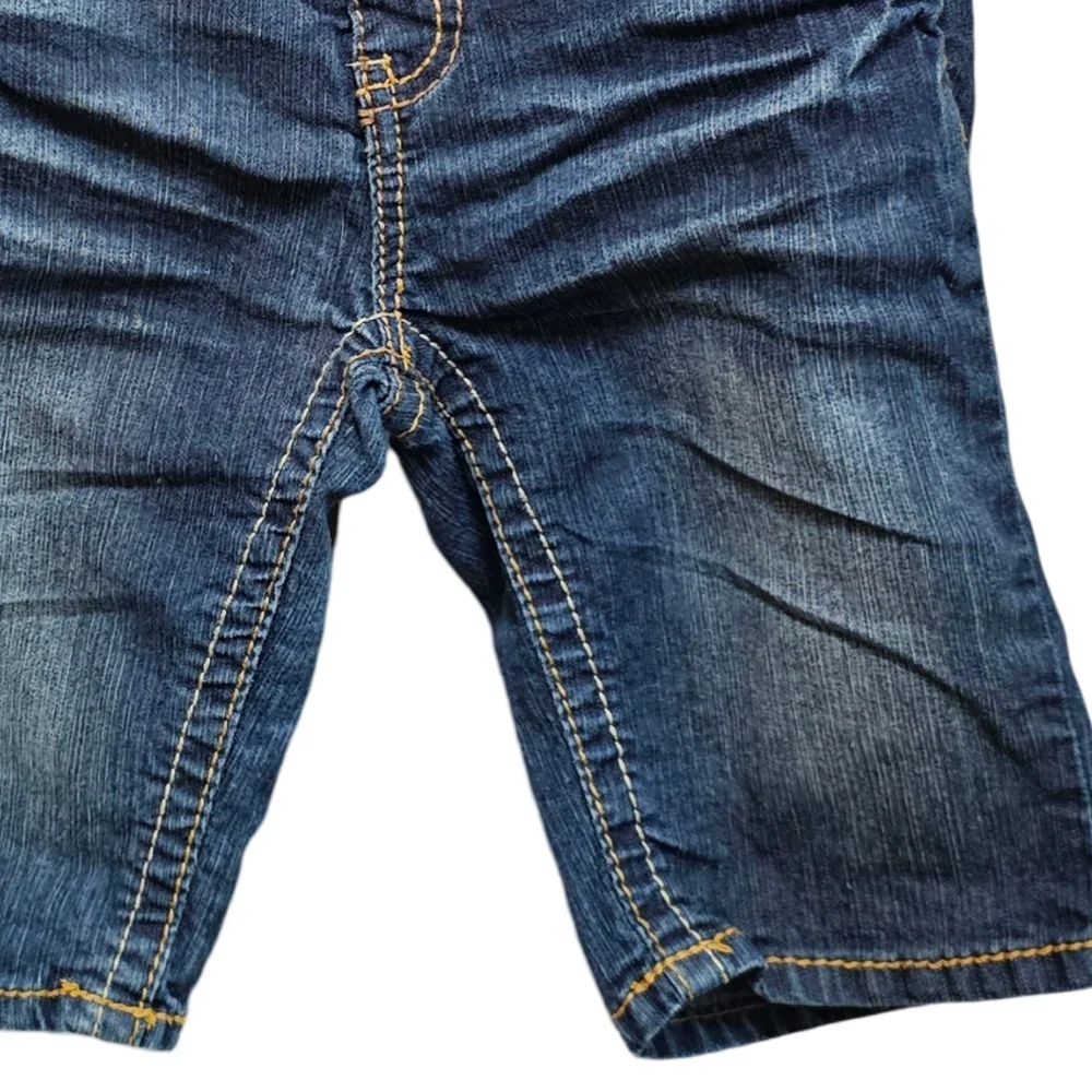 Z. Cavaricci Girls Denim Shorts Size 12 | Dark Wash Jean Bermuda Shorts - Picture 5 of 10